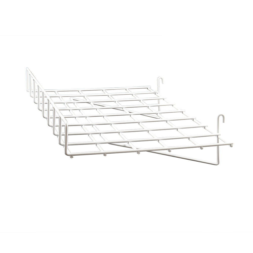 Straight shelf with front lip 1/4'' wire, 24''L x 15''W