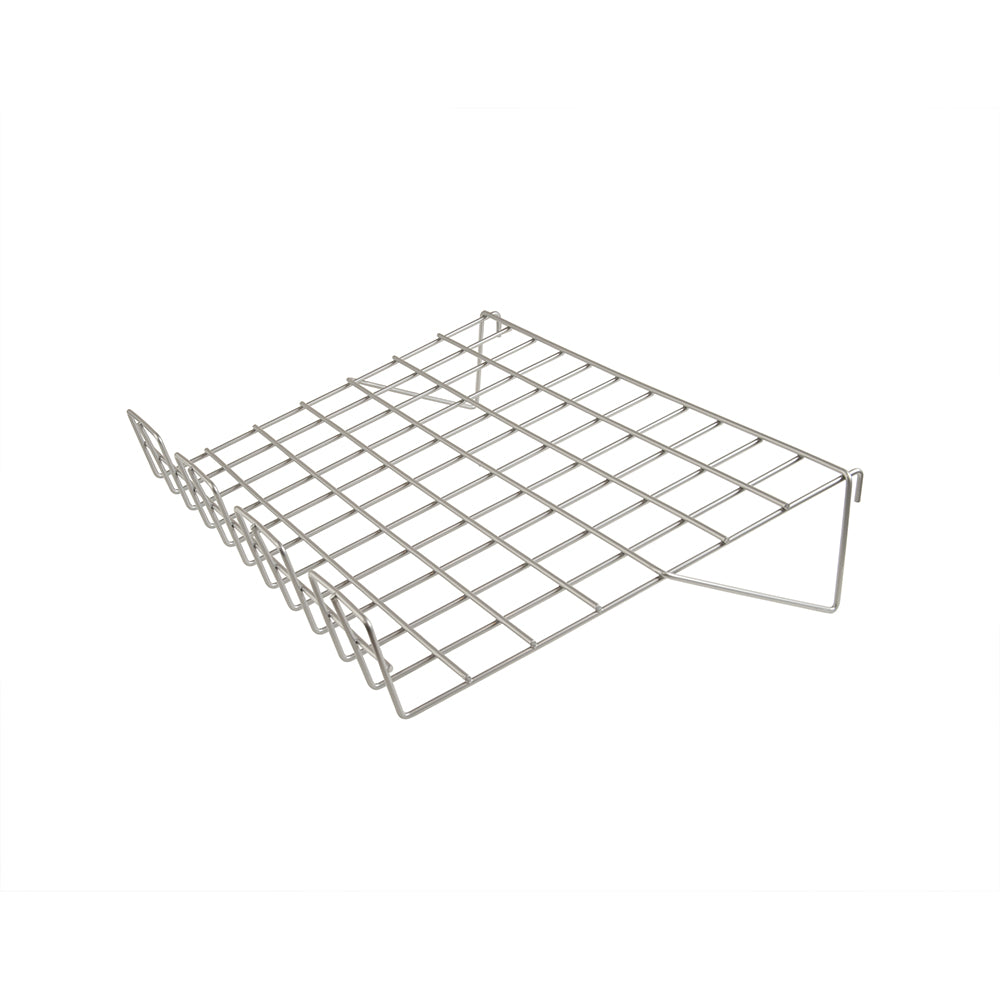 Sloping shelf with 3'' lip 1/8''wire 22 1/2''L x 14''W