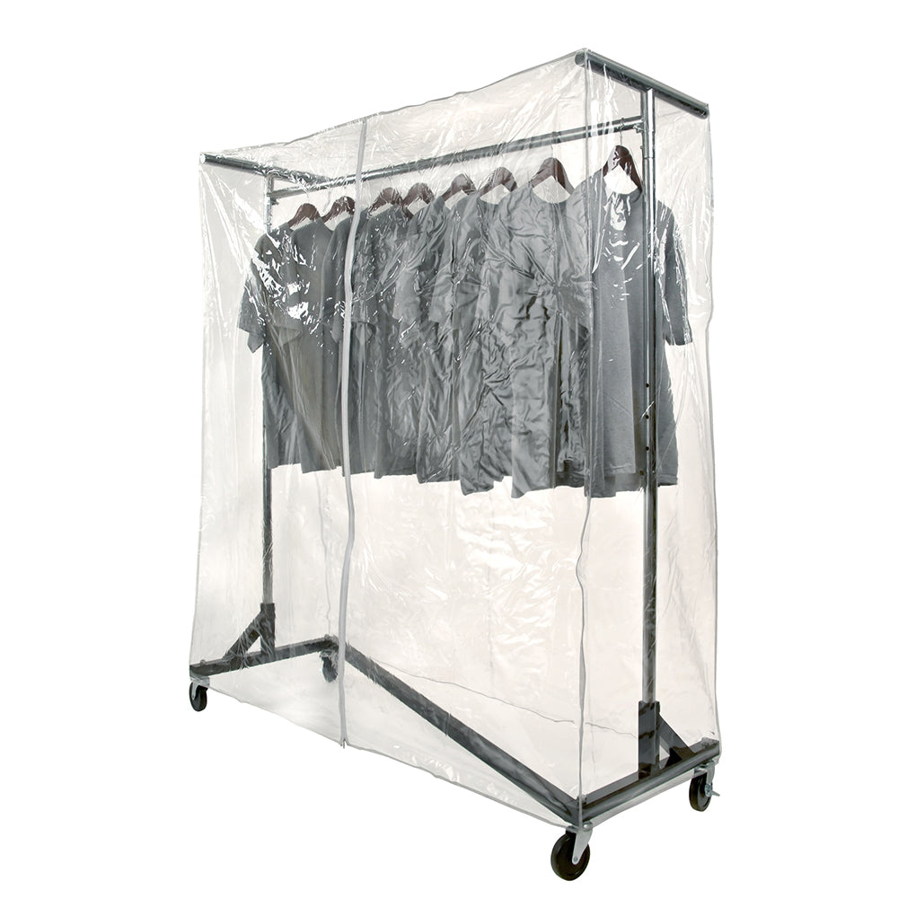 Housse pour porte-vêtements en ''z'' avec barres de soutient