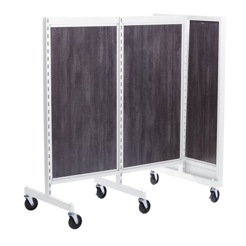 'T'' shape gondola 24'' C-C with 24'' add-on section and melamine panel
