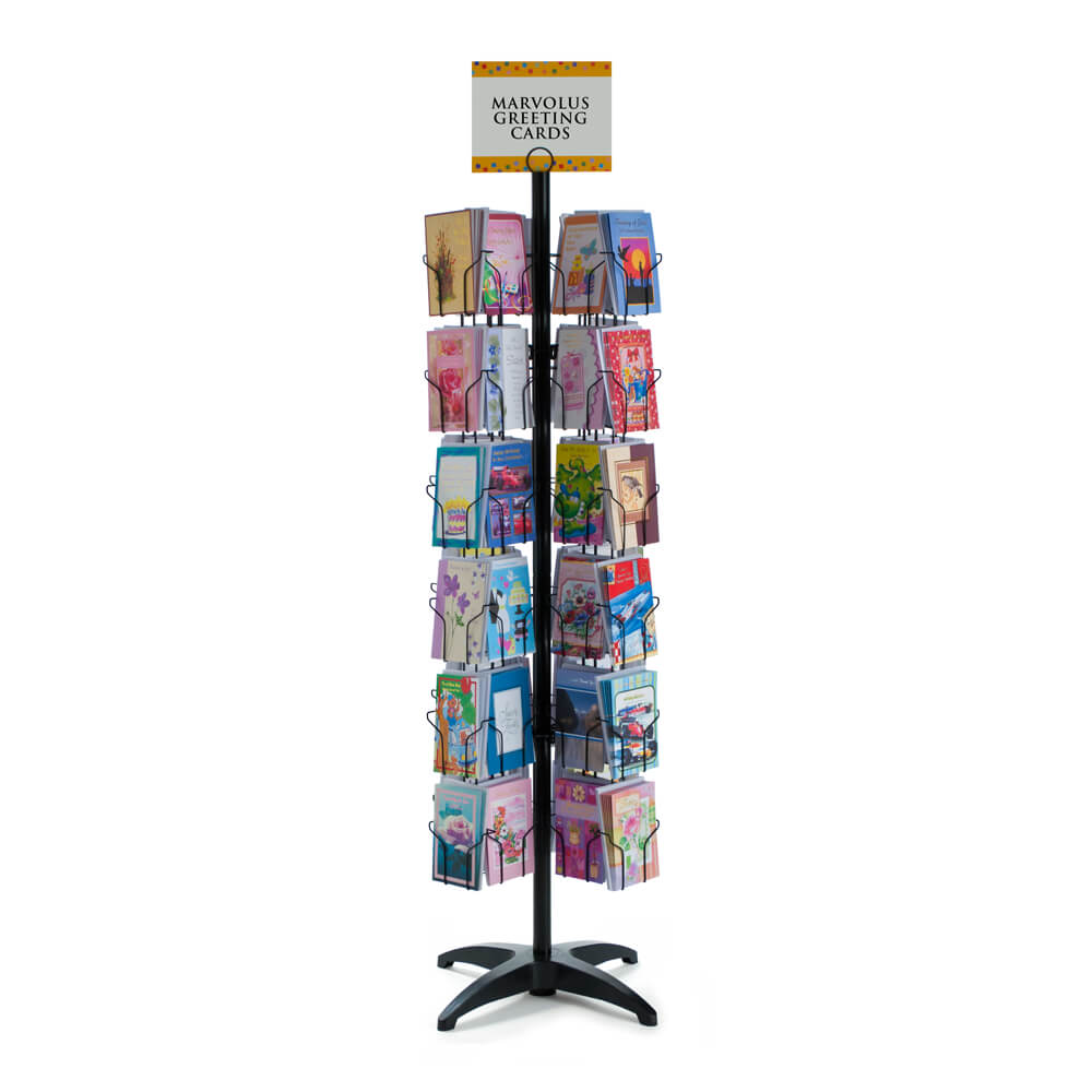 72 Pocket Floor Greeting Card Spinner