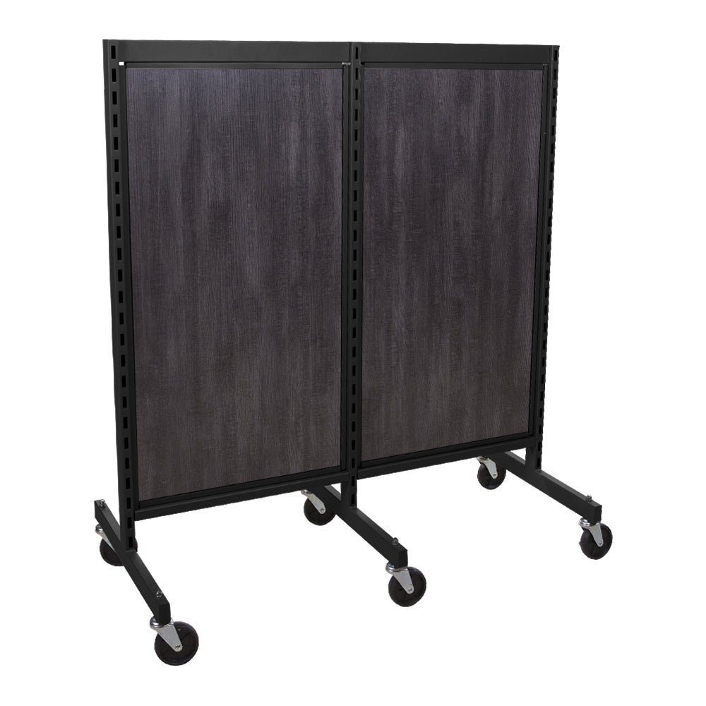 'I'' shape gondola 24'' C-C with 24'' add-on section and melamine panel