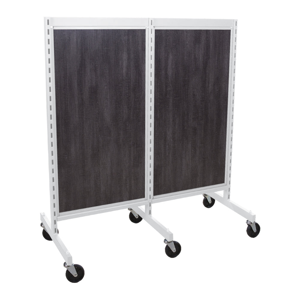 'I'' shape gondola 24'' C-C with 24'' add-on section and melamine panel