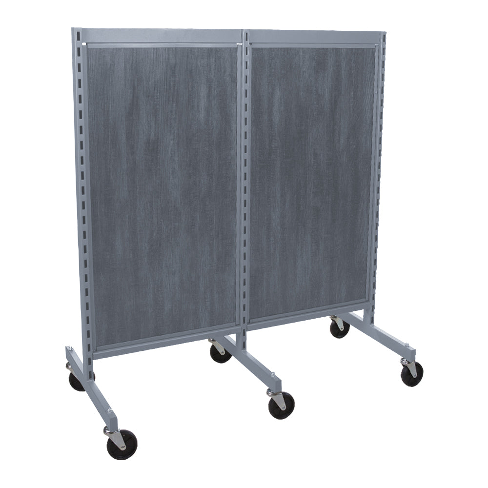 'I'' shape gondola 24'' C-C with 24'' add-on section and melamine panel
