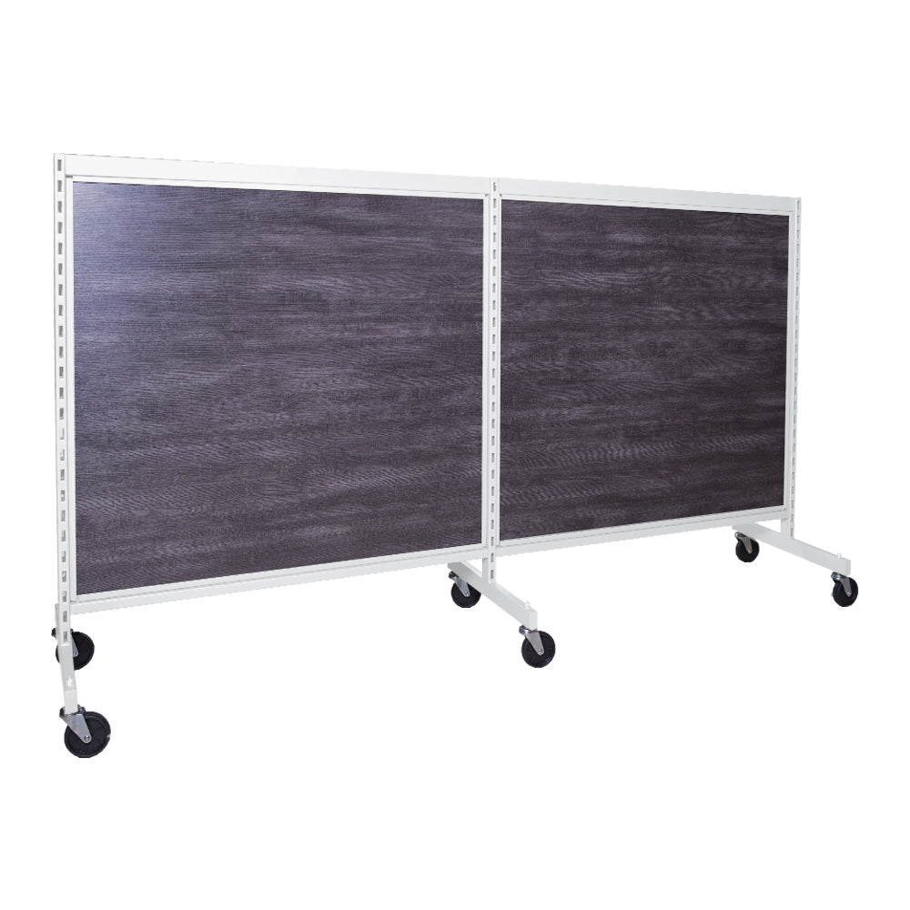 'I'' shape gondola 48'' C-C with 48'' add-on section and melamine panel