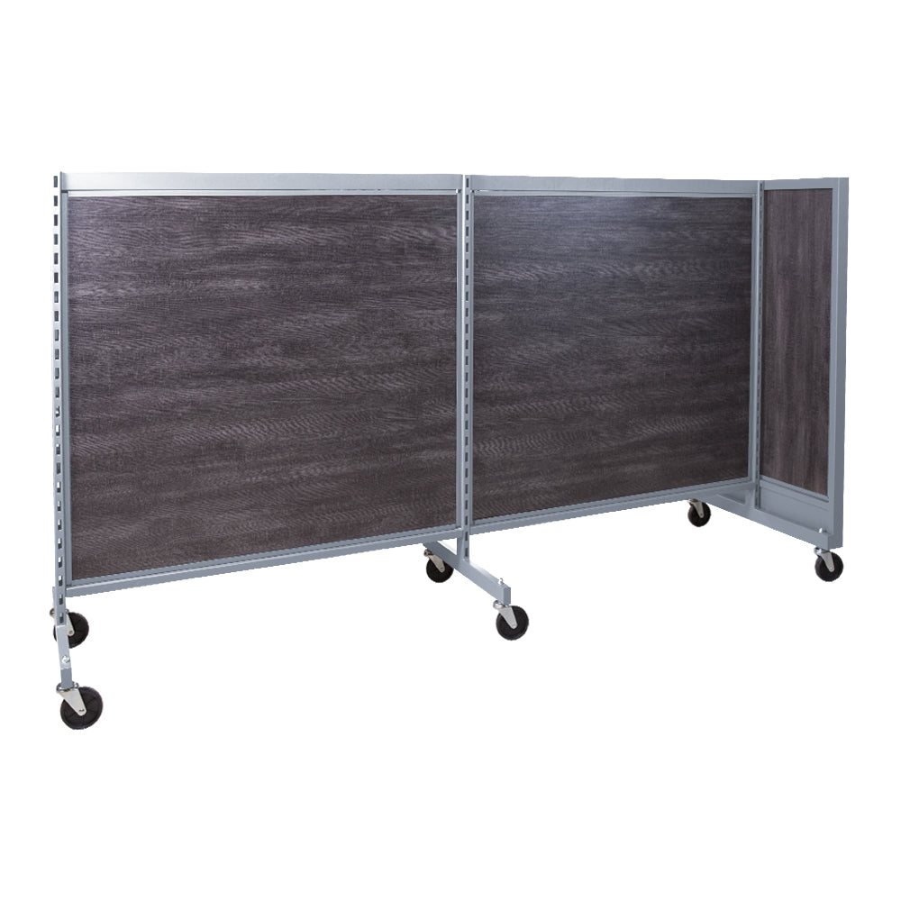 'T'' shape gondola 48'' C-C with 48'' add-on section and melamine panel