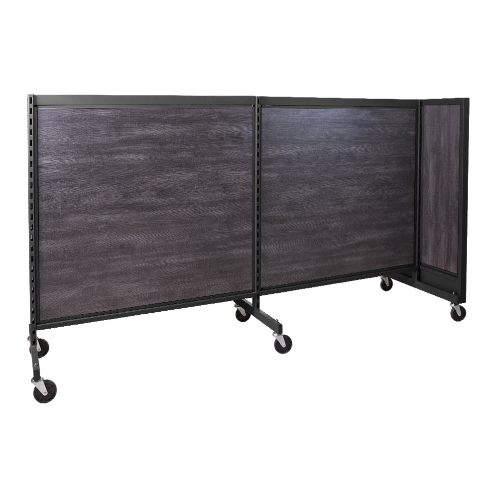 'T'' shape gondola 48'' C-C with 48'' add-on section and melamine panel