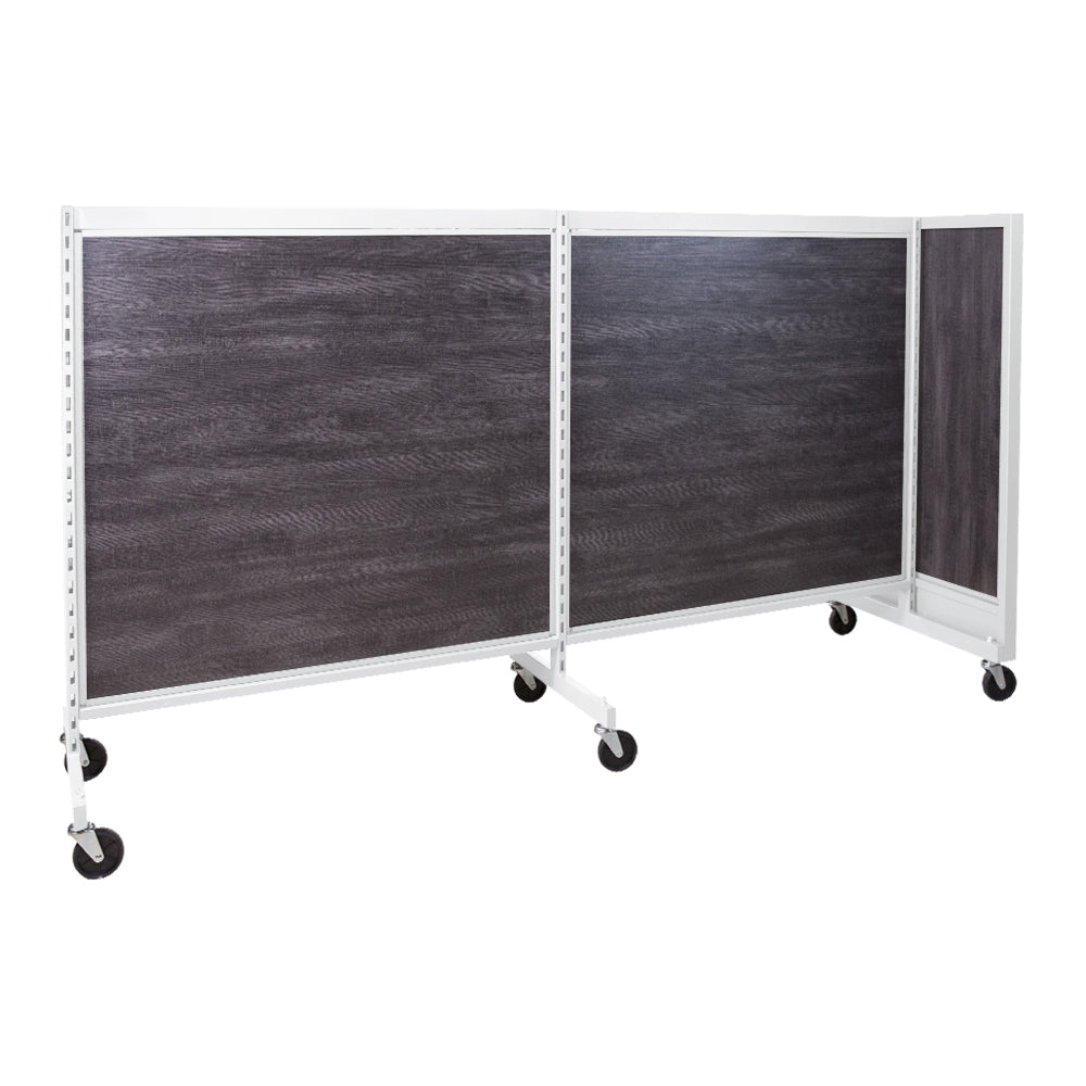'T'' shape gondola 48'' C-C with 48'' add-on section and melamine panel