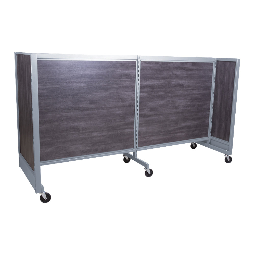 'H'' shape gondola 48'' C-C with 48'' add-on section and melamine panel
