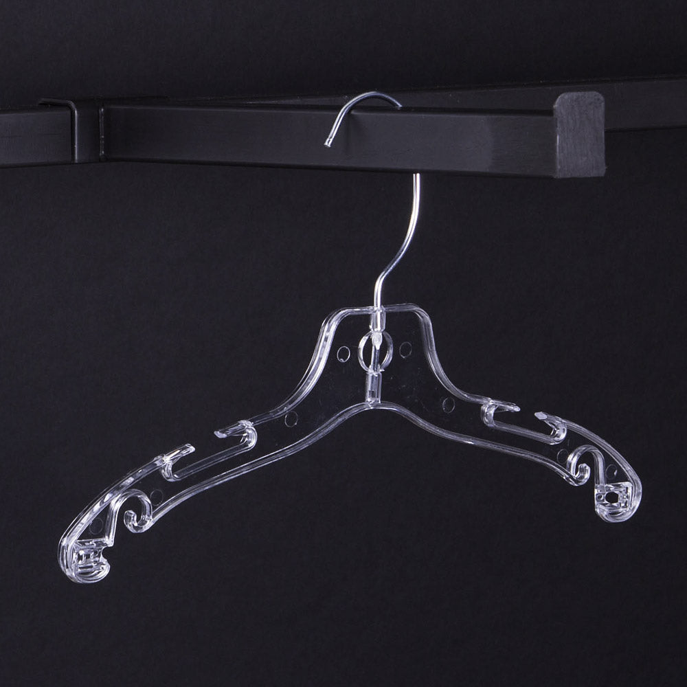 Hanger with slots and a swivel metal hook Box of 100