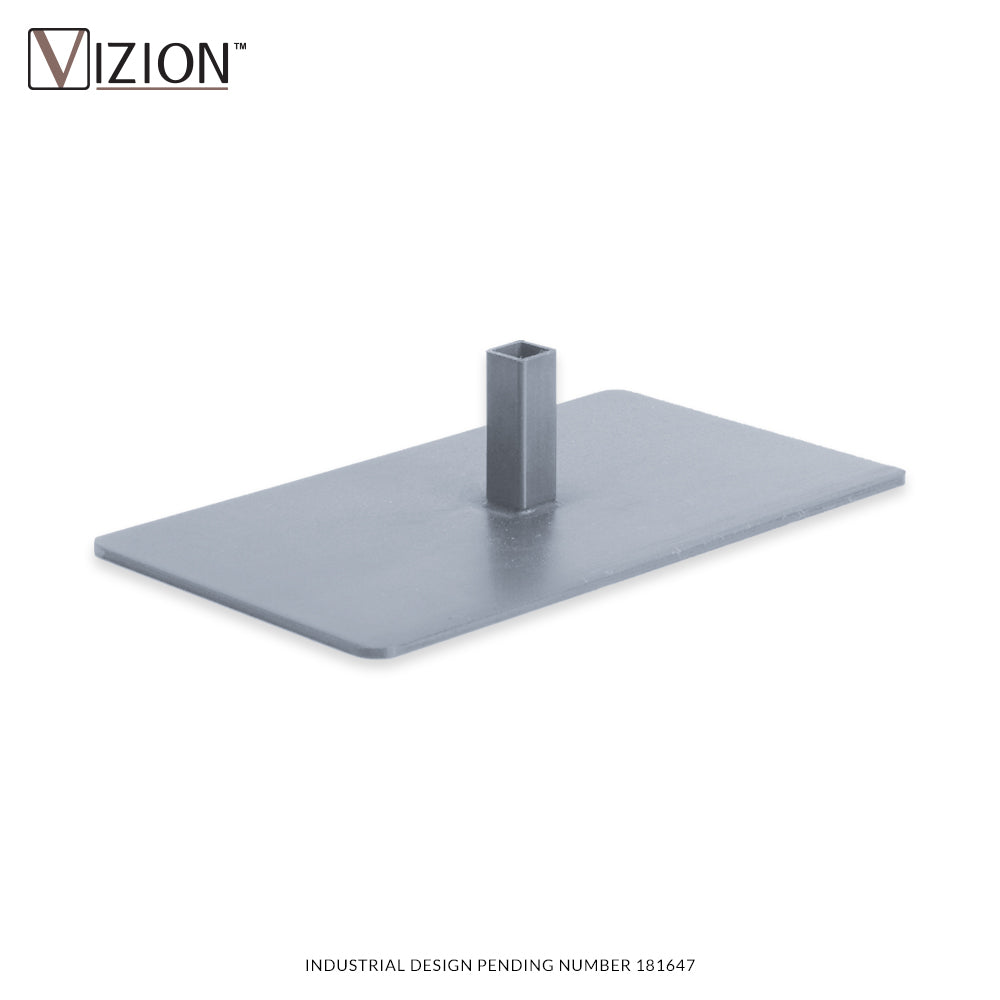 Base rectangulaire 4'' x 7''