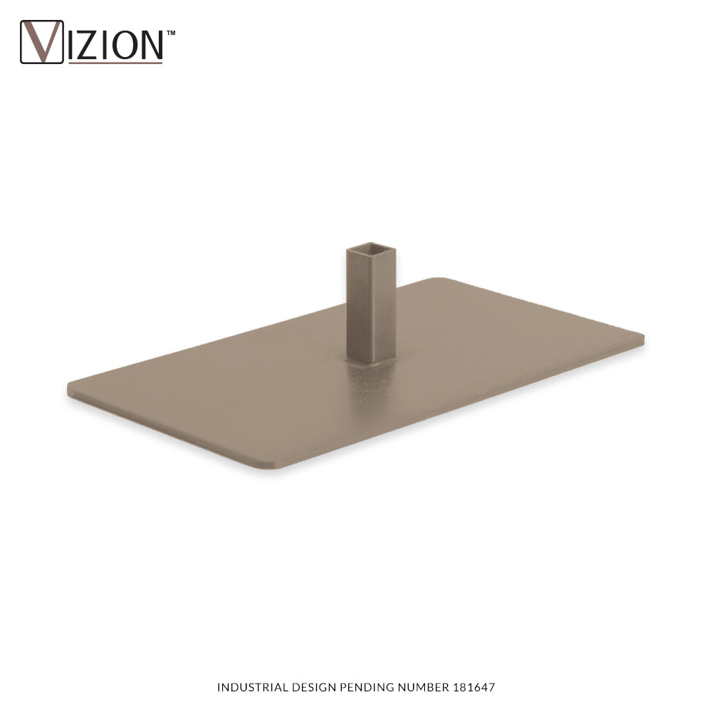 Base rectangulaire 4'' x 7''