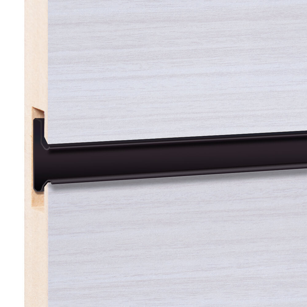 Wood slatwall panels Choco White