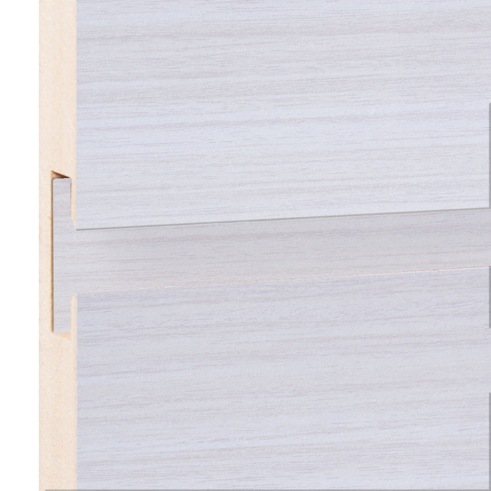 Wood slatwall panels Choco White