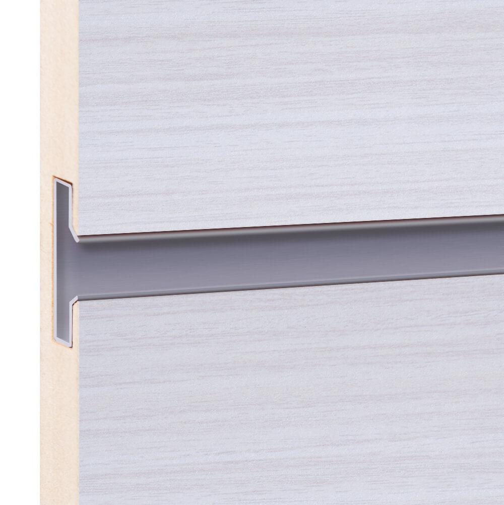 Wood slatwall panels Choco White