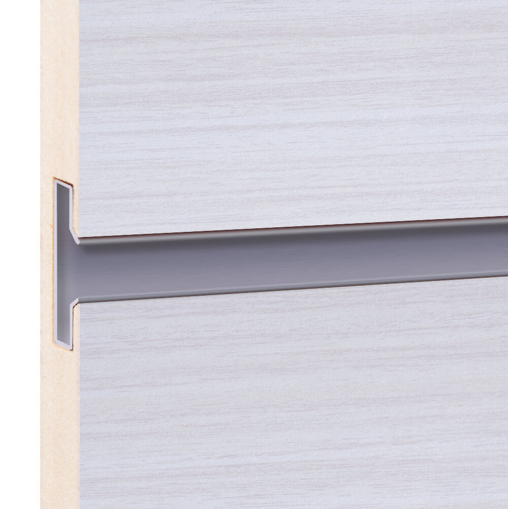 Wood slatwall panels Choco White
