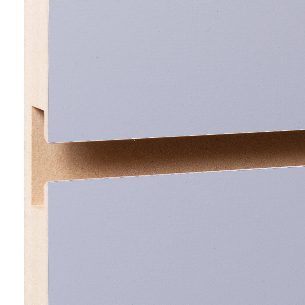 Wood slatwall panels Light Grey