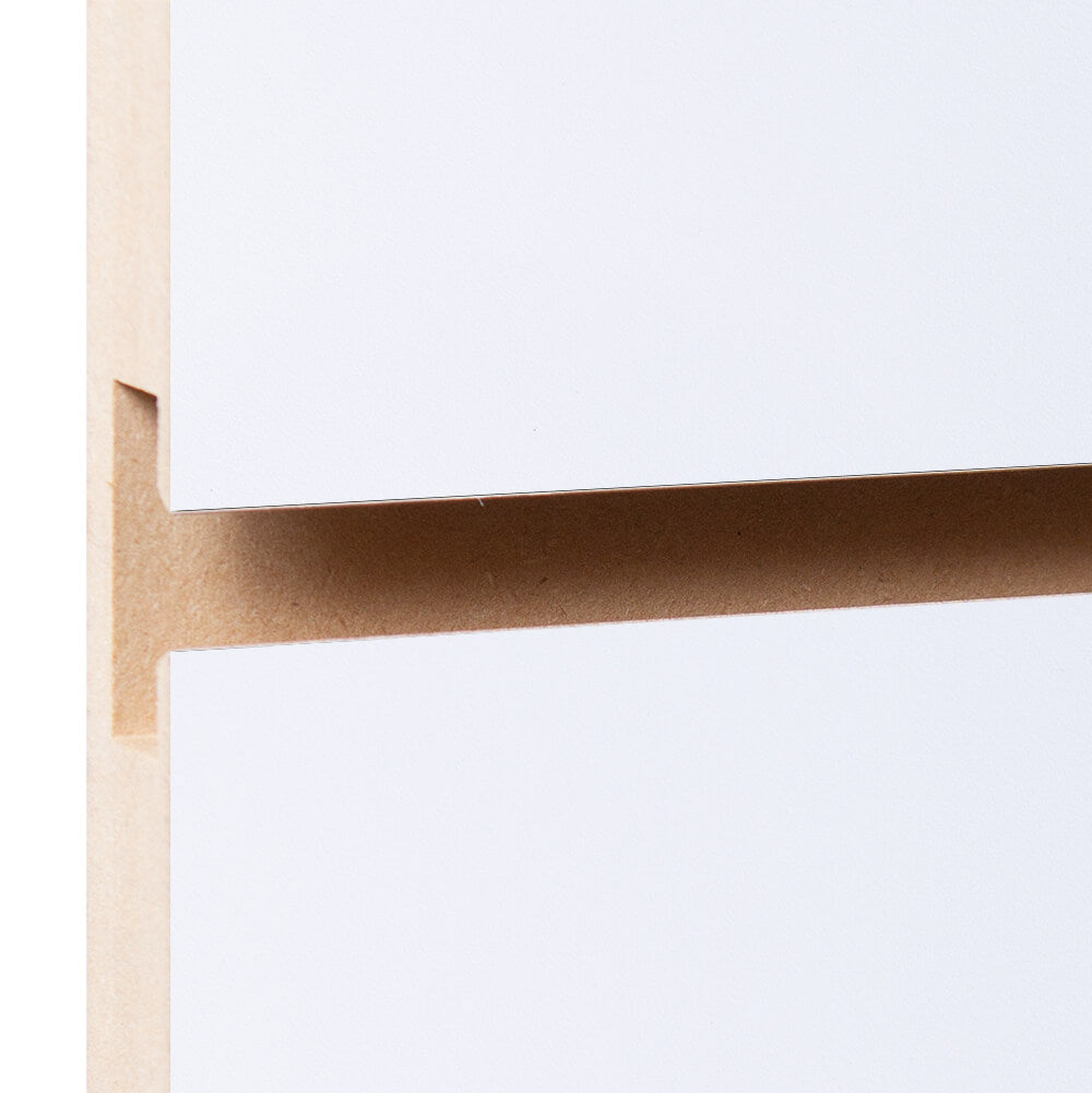 Wood slatwall panels Classic White