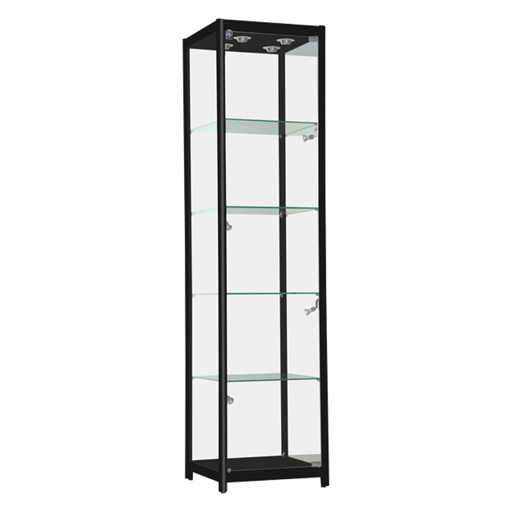 Black or white Alu framed showcase-19''l
