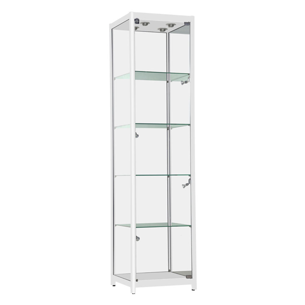 Black or white Alu framed showcase-19''l