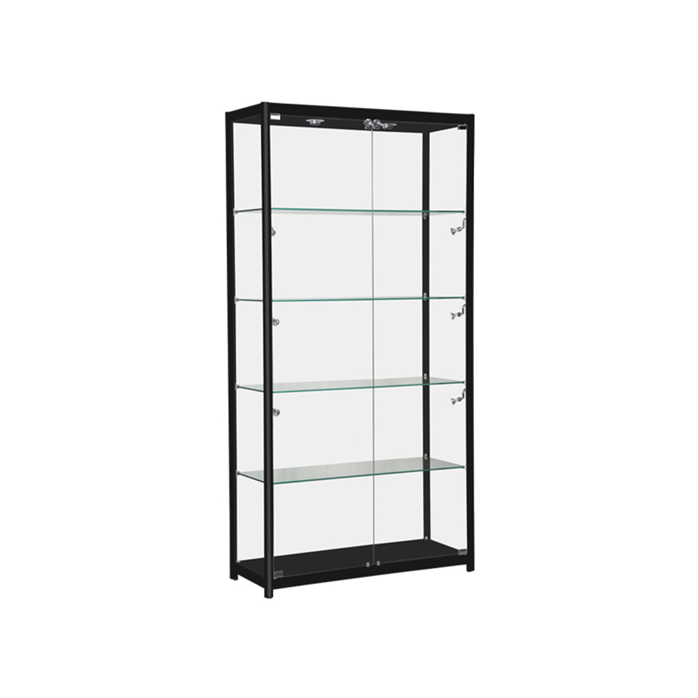Black or white Alu framed showcase-39''l