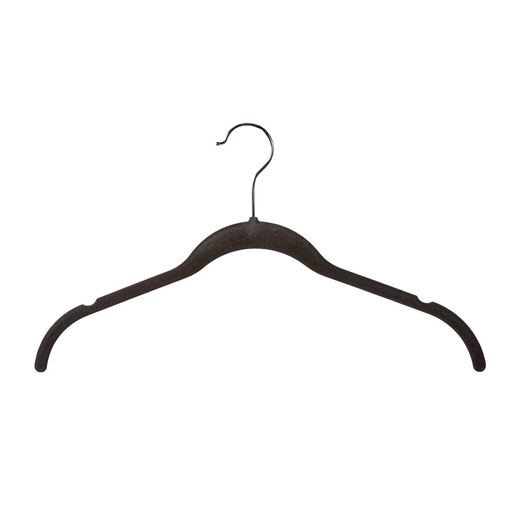 17 3/8''L x 5mm thick shirt and blouse hanger with notches Box of 50
