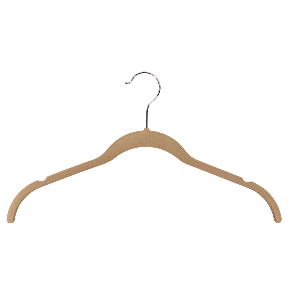 17 3/8''L x 5mm thick shirt and blouse hanger with notches Box of 50