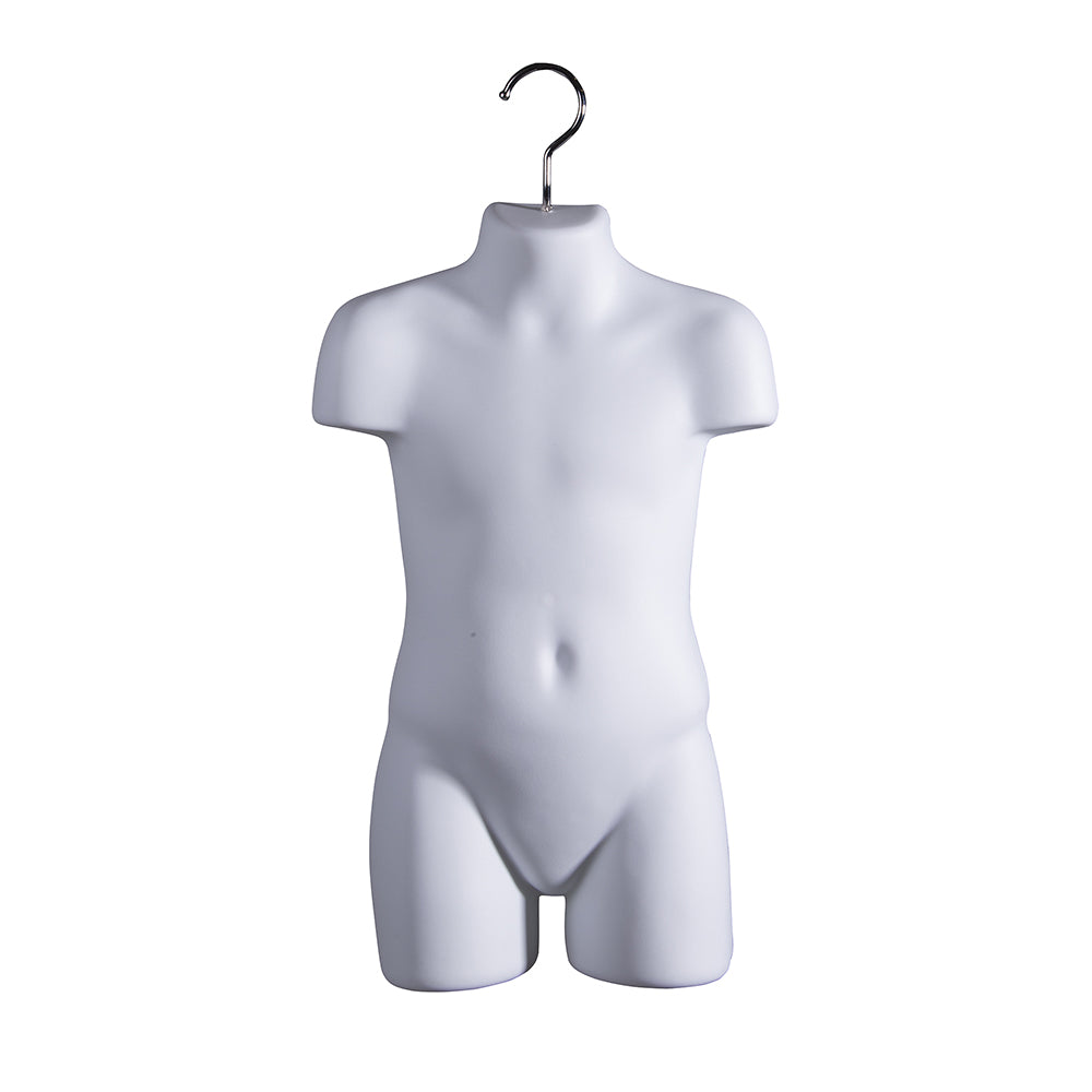 Torse enfant en styrène moulé par injection, 7''L