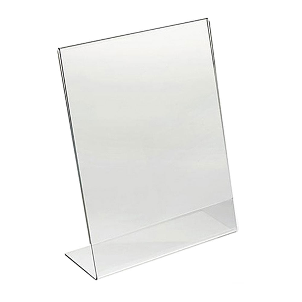 Slant back sign holder- vertical