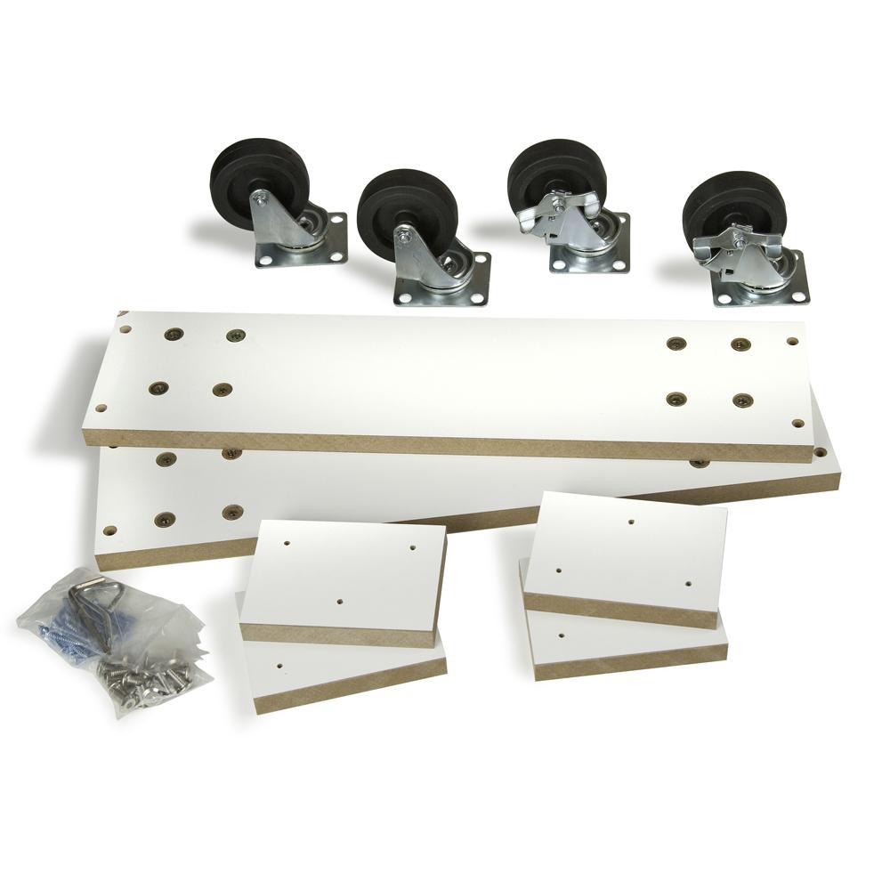 Optional caster kit for 2way slatwall merchandiser only