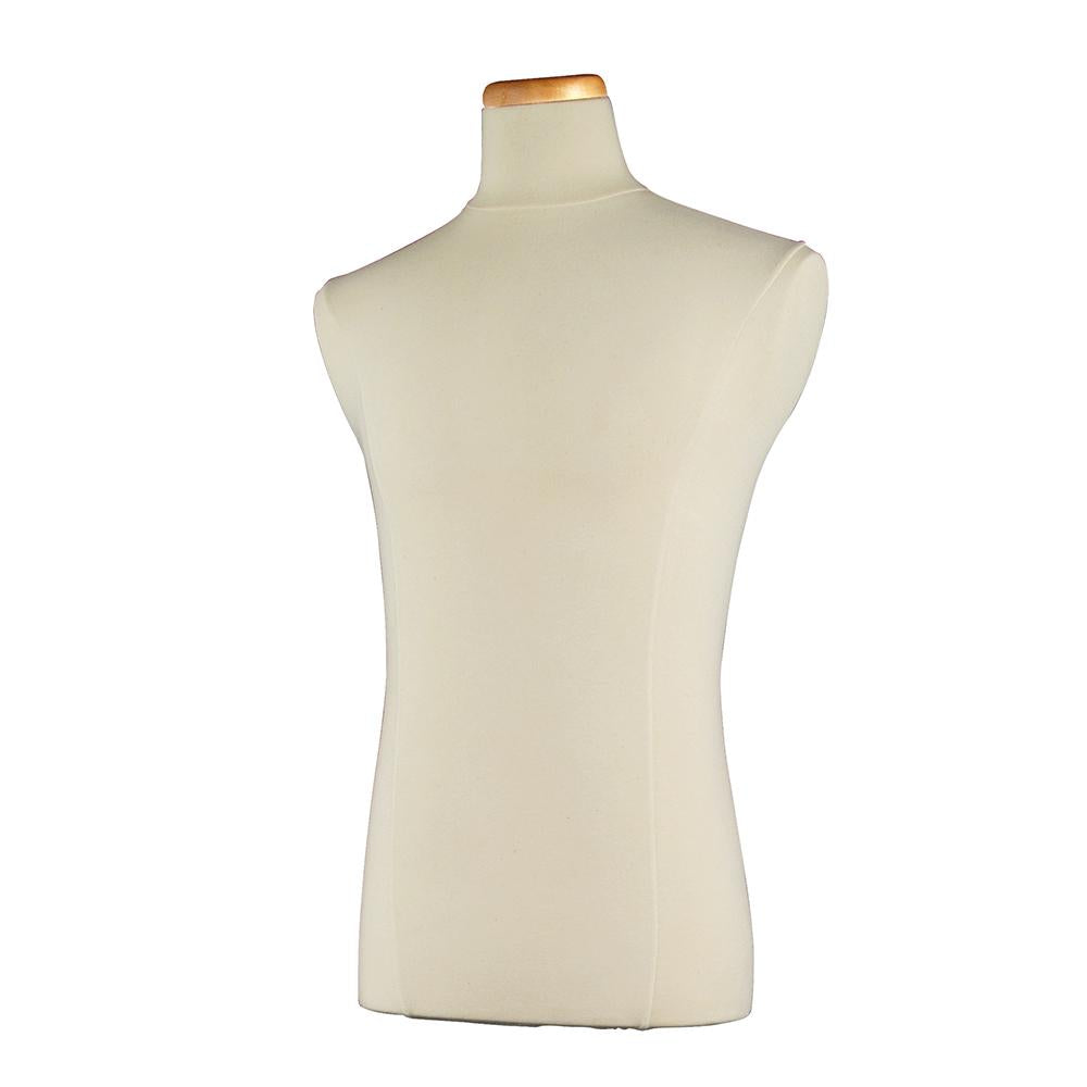 male coat jersey-covered polyurethane form with neck block
