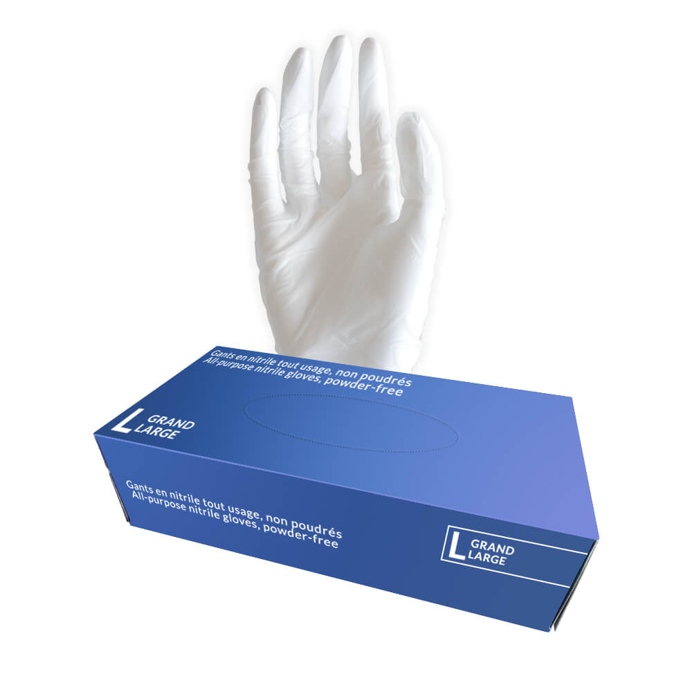 All-purpose nitrile gloves (Box of 100)