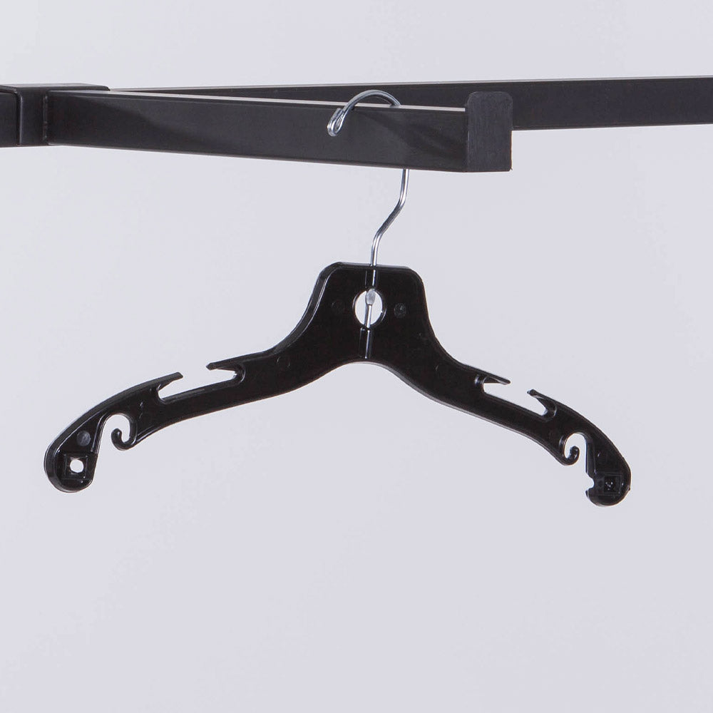 Hanger with slots and a swivel metal hook Box of 100