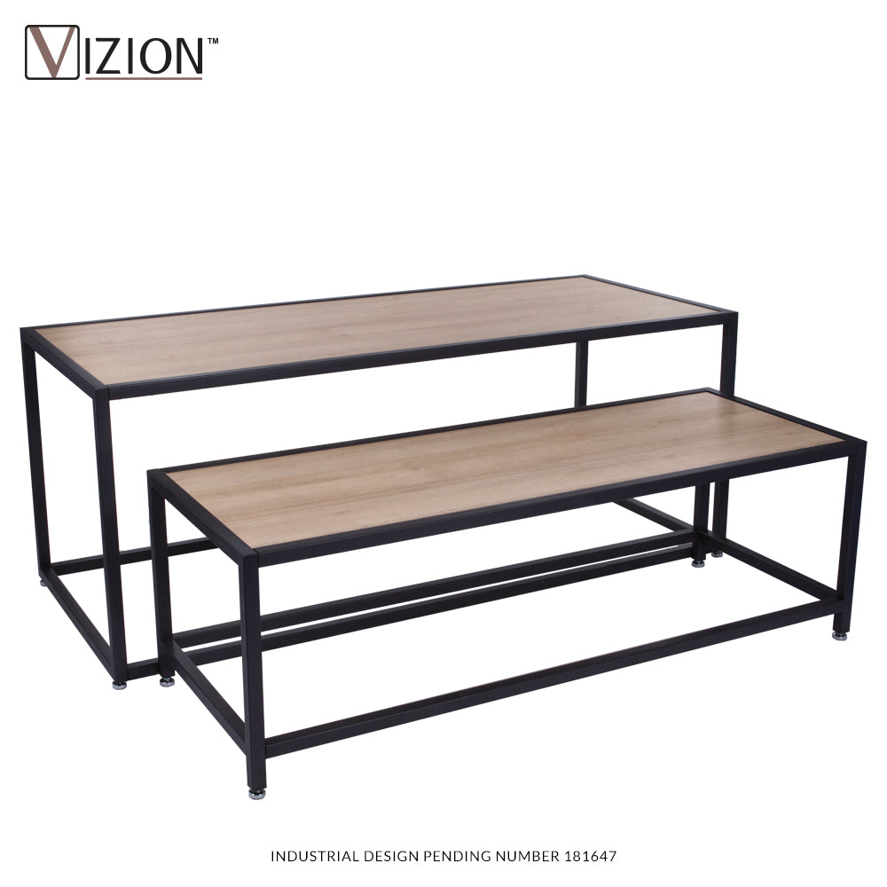 Nesting tables (1 Large and 1 Small) with melamine panel