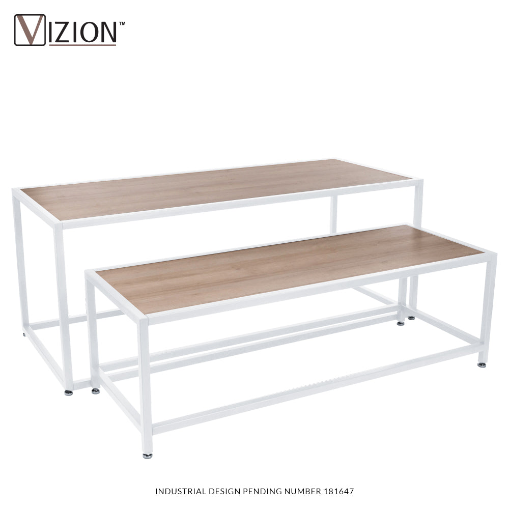 Nesting tables (1 Large and 1 Small) with melamine panel