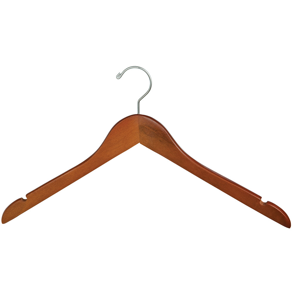 Wood hangers 17'' wishbone with hook, no bar Box of 100